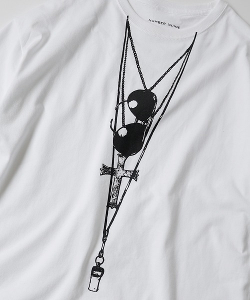 NUMBER (N)INE(ナンバーナイン)の「SUNGLASSES OVER T-SHIRT(Tシャツ/カットソー・メンズ・ホワイト/ブラック・2/4/3)」の9枚目の写真