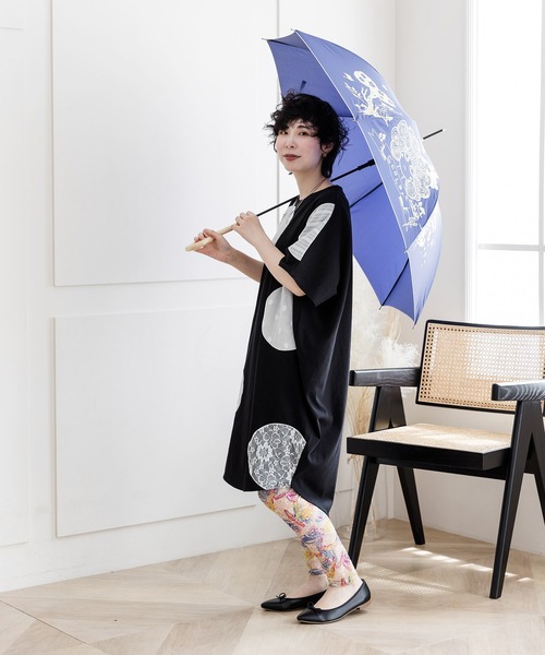 ScoLar（スカラー）の「622707：スカラーエンブレムアンブレラ（長傘・レディース・ネイビー・FREE）」の4枚目の写真