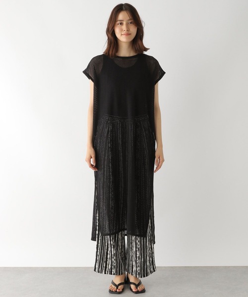 LEPSIM(レプシィム)の「メッシュノースリワンピース 352800(ワンピース・レディース・ブラック/ブラウン/オフホワイト・FREE)」の5枚目の写真