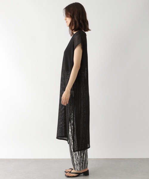 LEPSIM(レプシィム)の「メッシュノースリワンピース 352800(ワンピース・レディース・ブラック/ブラウン/オフホワイト・FREE)」の14枚目の写真