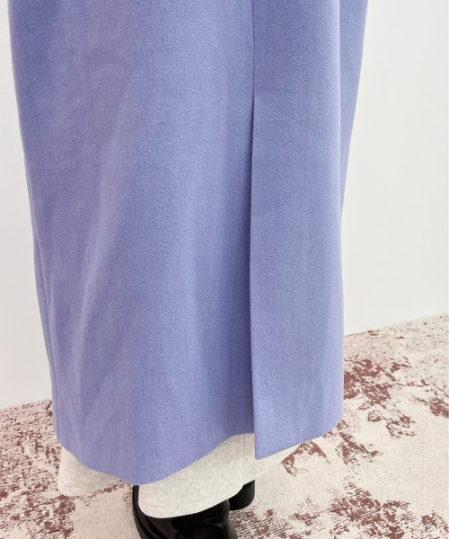 EPIMI E'PIMMY（エピミエピミー）の「フェイクウールロングチェスターコート（チェスターコート・レディース・ブラック/ブルー/アイボリー/杢グレー・MEDIUM）」の21枚目の写真