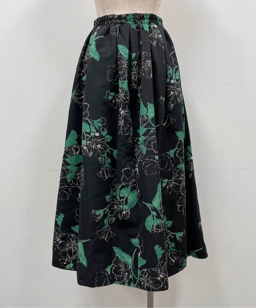PICCIN（ピッチン）の「フラワーフレアスカート（スカート・レディース・ブラック/ネイビー・M）」の15枚目の写真