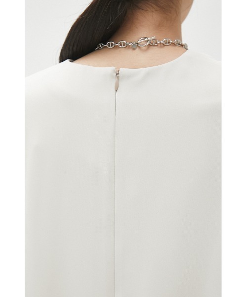 crie conforto（クリーコンフォルト）の「ショルダータックジャンスカ（ジャンパースカート・レディース・アイボリー/ブラック・SMALL/MEDIUM）」の17枚目の写真