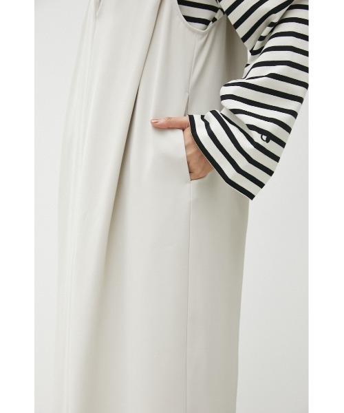 crie conforto（クリーコンフォルト）の「ショルダータックジャンスカ（ジャンパースカート・レディース・アイボリー/ブラック・SMALL/MEDIUM）」の18枚目の写真