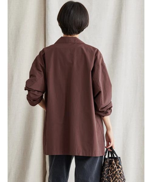 AMERICAN HOLIC（アメリカンホリック）の「ゆるテーラードジャケット（テーラードジャケット・レディース・チャコールグレー/ブラウン・FREE）」の8枚目の写真