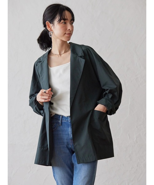 AMERICAN HOLIC（アメリカンホリック）の「ゆるテーラードジャケット（テーラードジャケット・レディース・チャコールグレー/ブラウン・FREE）」の16枚目の写真