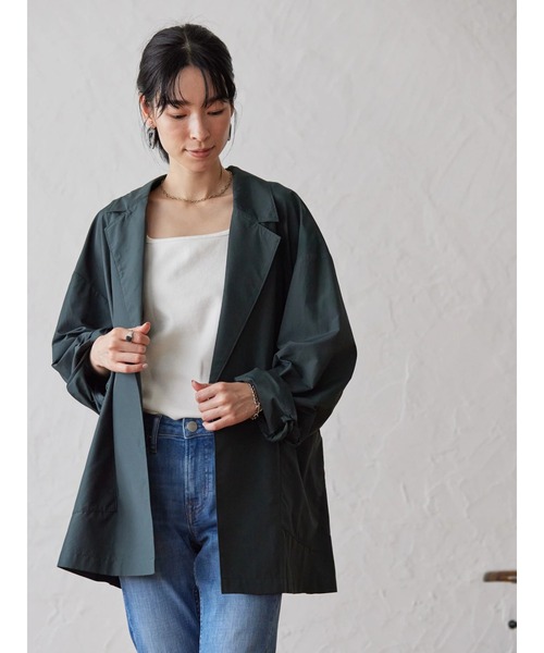 AMERICAN HOLIC（アメリカンホリック）の「ゆるテーラードジャケット（テーラードジャケット・レディース・チャコールグレー/ブラウン・FREE）」の17枚目の写真