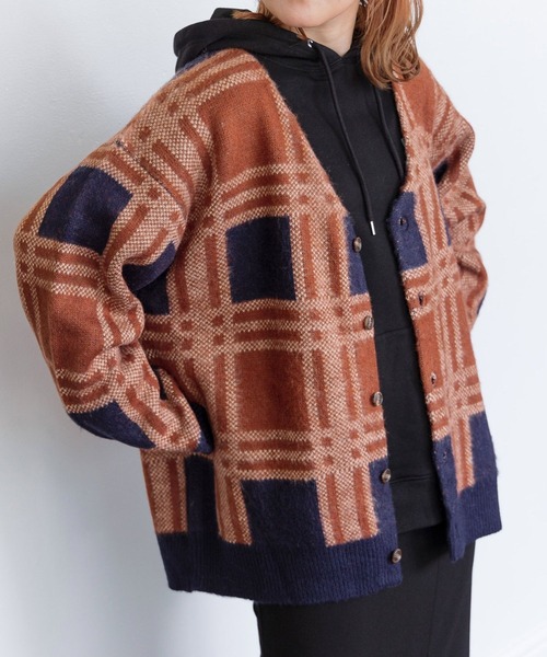 PBLIM（ページボーイリム）の「PAGEBOYLIM/アソートシャギーカーデ（カーディガン/ボレロ・レディース・ブラウン系その他/グリーン系その他/イエロー系その他/ブラウン系その他2/クリアブルー/ラベンダー・FREE）」の2枚目の写真