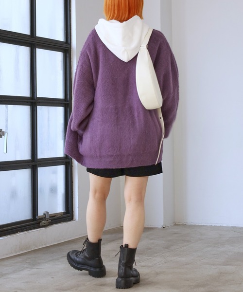 PBLIM（ページボーイリム）の「PAGEBOYLIM/アソートシャギーカーデ（カーディガン/ボレロ・レディース・ブラウン系その他/グリーン系その他/イエロー系その他/ブラウン系その他2/クリアブルー/ラベンダー・FREE）」の11枚目の写真