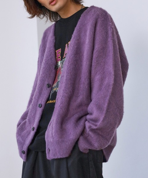 PBLIM（ページボーイリム）の「PAGEBOYLIM/アソートシャギーカーデ（カーディガン/ボレロ・レディース・ブラウン系その他/グリーン系その他/イエロー系その他/ブラウン系その他2/クリアブルー/ラベンダー・FREE）」の14枚目の写真