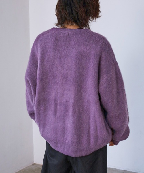 PBLIM（ページボーイリム）の「PAGEBOYLIM/アソートシャギーカーデ（カーディガン/ボレロ・レディース・ブラウン系その他/グリーン系その他/イエロー系その他/ブラウン系その他2/クリアブルー/ラベンダー・FREE）」の15枚目の写真