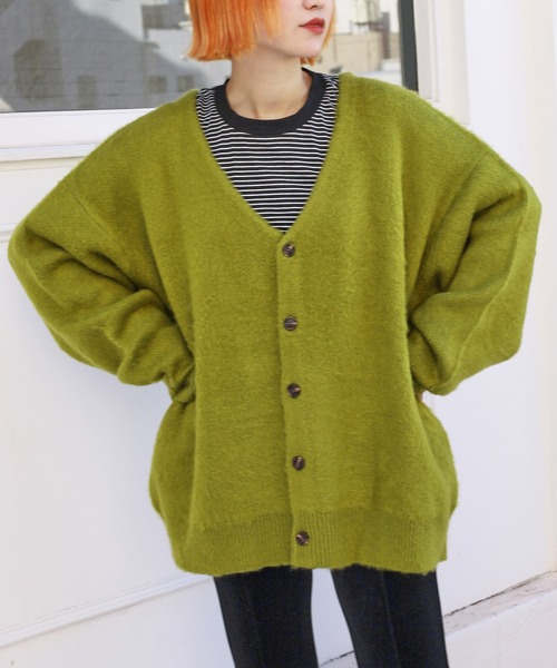 PBLIM（ページボーイリム）の「PAGEBOYLIM/アソートシャギーカーデ（カーディガン/ボレロ・レディース・ブラウン系その他/グリーン系その他/イエロー系その他/ブラウン系その他2/クリアブルー/ラベンダー・FREE）」の21枚目の写真