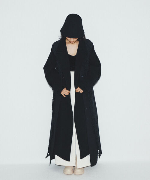 Ray BEAMS（レイビームス）の「Ray BEAMS / ベルテッド ラップ コート（その他アウター・レディース・ブラック/ブラウン/ブルー・ONE SIZE）」の11枚目の写真