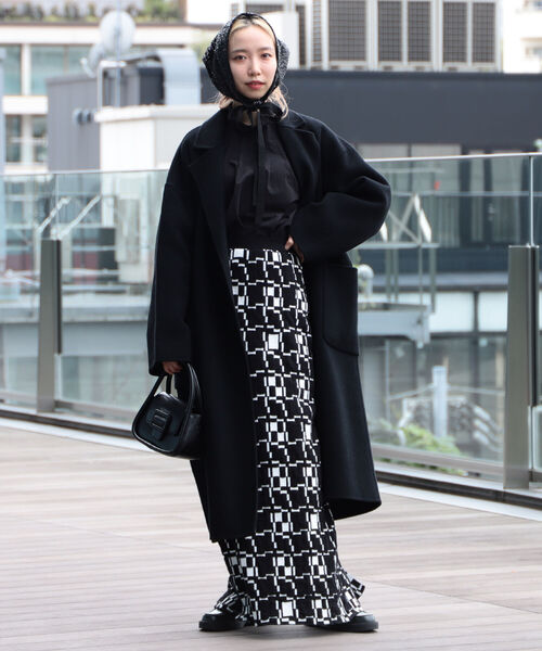 Ray BEAMS（レイビームス）の「Ray BEAMS / ベルテッド ラップ コート（その他アウター・レディース・ブラック/ブラウン/ブルー・ONE SIZE）」の14枚目の写真