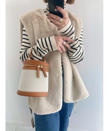 Edit Sheen | 【インスタグラマーコラボ】フェイクファーベスト(ベスト)