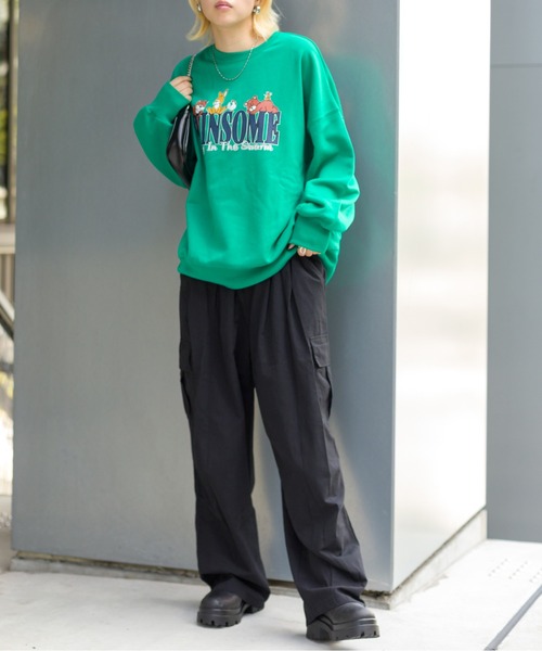 SpRay(スプレイ)の「カーゴワイドパンツ(カーゴパンツ・レディース・ブラック/カーキ・FREE)」の17枚目の写真