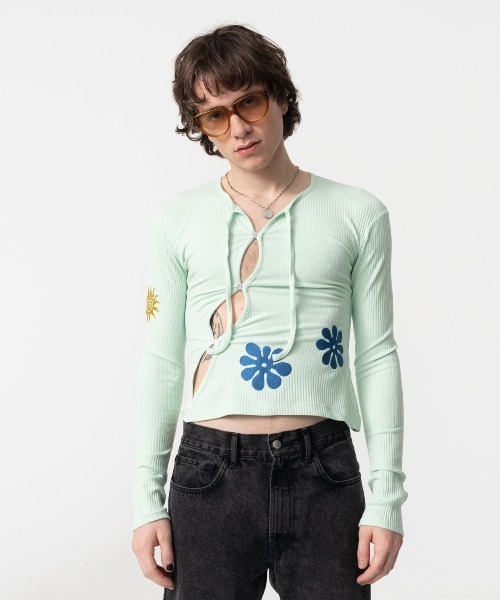 Carne Bollente（カルネボレンテ）の「NOTHING UNDERNEATH - TOP（Tシャツ/カットソー・レディース・グリーン・S）」の9枚目の写真