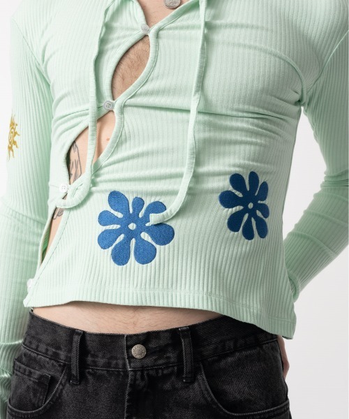 Carne Bollente（カルネボレンテ）の「NOTHING UNDERNEATH - TOP（Tシャツ/カットソー・レディース・グリーン・S）」の10枚目の写真