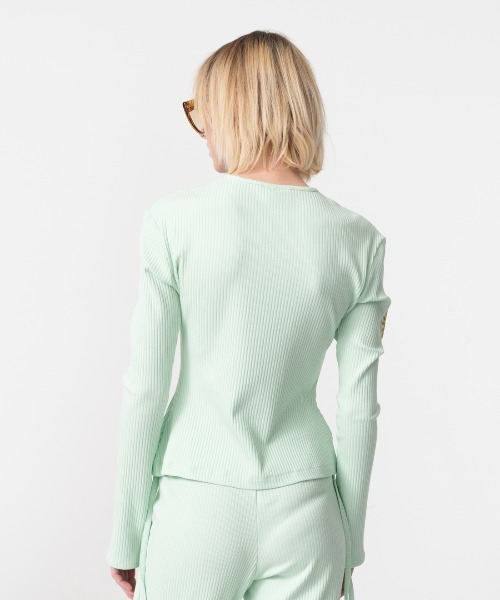 Carne Bollente（カルネボレンテ）の「NOTHING UNDERNEATH - TOP（Tシャツ/カットソー・レディース・グリーン・S）」の6枚目の写真