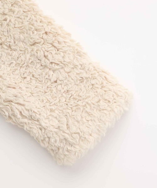 X-girl(エックスガール)の「CURLY BOA JACKET(その他アウター・レディース・ライトブルー/ブラック/ホワイト・M/S)」の11枚目の写真