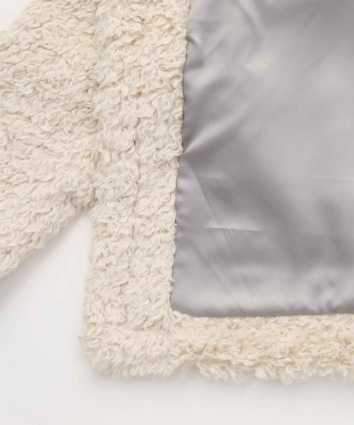 X-girl(エックスガール)の「CURLY BOA JACKET(その他アウター・レディース・ライトブルー/ブラック/ホワイト・M/S)」の16枚目の写真