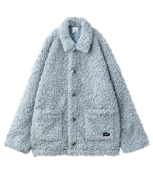 X-girl(エックスガール)の「CURLY BOA JACKET(その他アウター・レディース・ライトブルー/ブラック/ホワイト・M/S)」の18枚目の写真