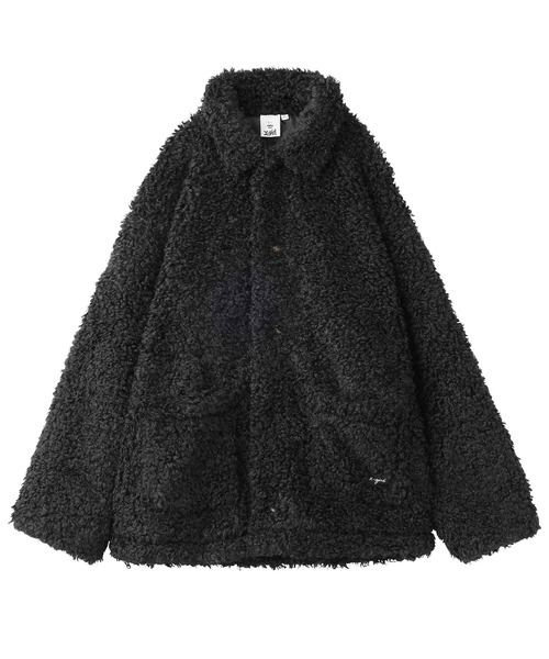 X-girl(エックスガール)の「CURLY BOA JACKET(その他アウター・レディース・ライトブルー/ブラック/ホワイト・M/S)」の21枚目の写真