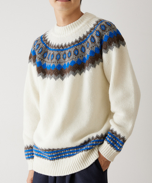 417 EDIFICE（フォーワンセブンエディフィス）の「ウール ノルディック セーター（ニット/セーター・メンズ・その他1/その他2/その他10・MEDIUM/LARGE）」の3枚目の写真