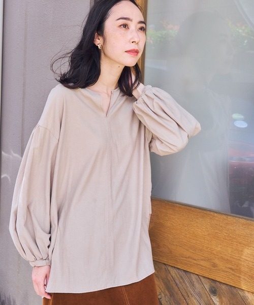 studio CLIP（スタディオクリップ）の「《DAYS》コラボカラーブラウス（シャツ/ブラウス・レディース・ベージュ/ピンク/ブルー・FREE）」の16枚目の写真