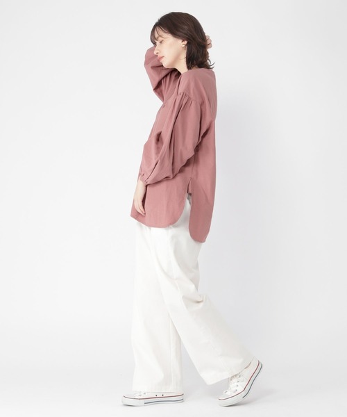 studio CLIP（スタディオクリップ）の「《DAYS》コラボカラーブラウス（シャツ/ブラウス・レディース・ベージュ/ピンク/ブルー・FREE）」の12枚目の写真