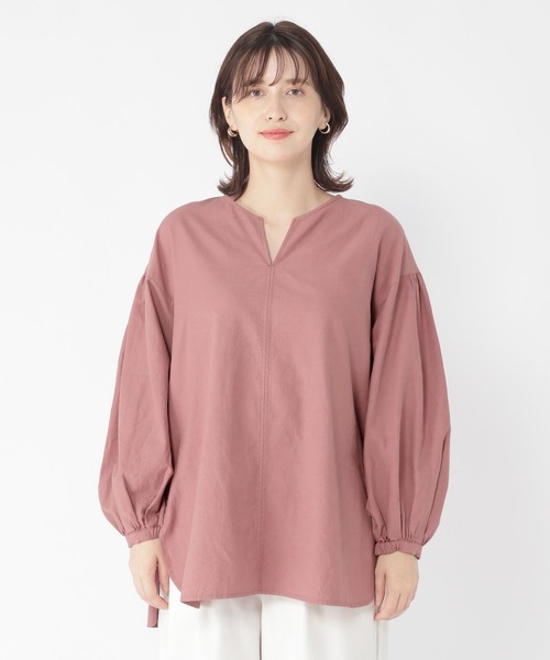 studio CLIP（スタディオクリップ）の「《DAYS》コラボカラーブラウス（シャツ/ブラウス・レディース・ベージュ/ピンク/ブルー・FREE）」の14枚目の写真