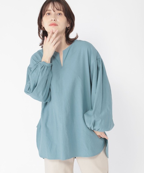 studio CLIP（スタディオクリップ）の「《DAYS》コラボカラーブラウス（シャツ/ブラウス・レディース・ベージュ/ピンク/ブルー・FREE）」の6枚目の写真