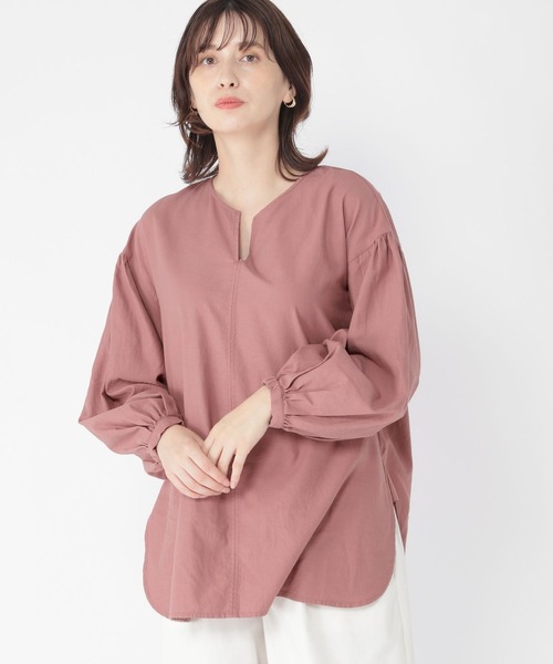 studio CLIP（スタディオクリップ）の「《DAYS》コラボカラーブラウス（シャツ/ブラウス・レディース・ベージュ/ピンク/ブルー・FREE）」の8枚目の写真