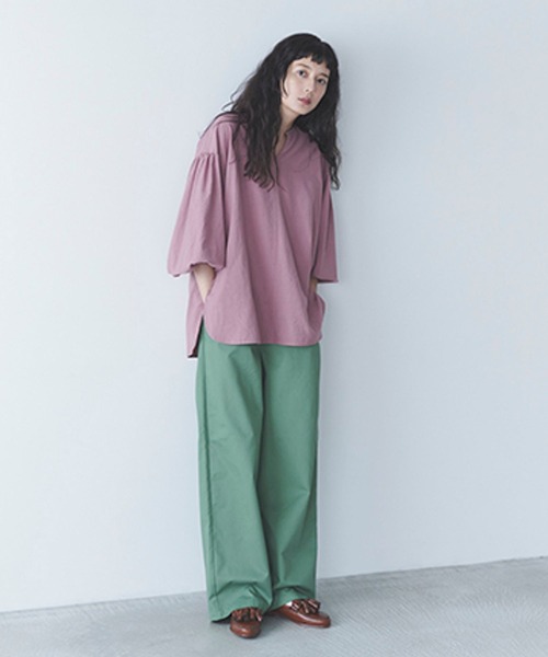 studio CLIP（スタディオクリップ）の「《DAYS》コラボカラーブラウス（シャツ/ブラウス・レディース・ベージュ/ピンク/ブルー・FREE）」の7枚目の写真