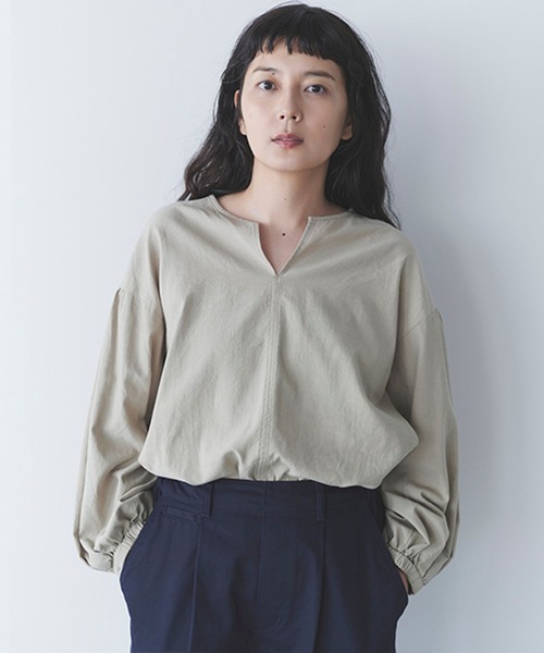 studio CLIP（スタディオクリップ）の「《DAYS》コラボカラーブラウス（シャツ/ブラウス・レディース・ベージュ/ピンク/ブルー・FREE）」の5枚目の写真