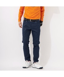 FILA GOLF/フィラ ゴルフロングパンツ 9分丈 Dカン エンボス プリント テーパードパンツ 吸汗速乾 UVカット ストレッチ メンズ 保温 防寒