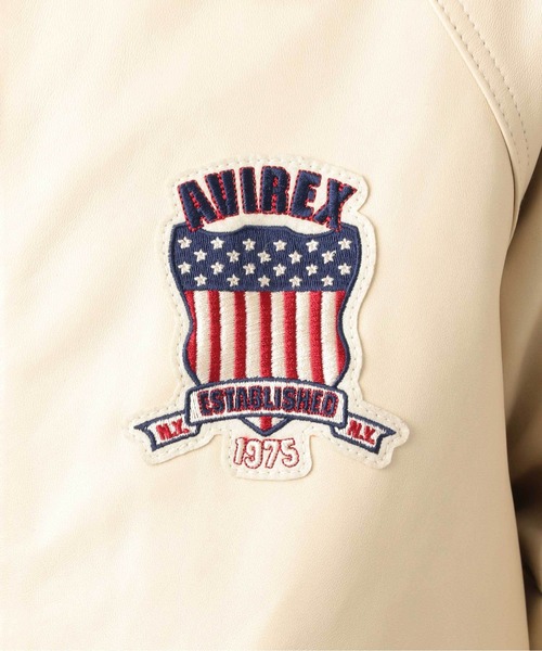 AVIREX（アヴィレックス）の「LIGHT SIGNATURE VARSITY JACKET / ライト シグネチャー ヴァーシティ ジャケット / レザー / スタジャン / AVIREX / アヴィレックス（スタジャン・メンズ・グリーン/オレンジ/ブラック/その他6/ブラック系その他・XL/2XL/L/M）」の21枚目の写真