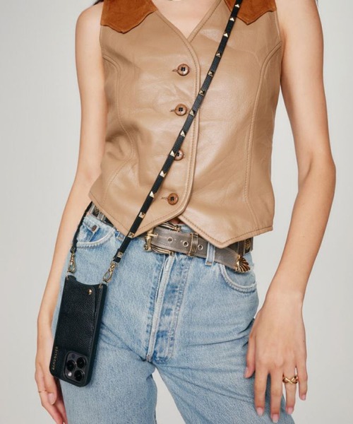 BANDOLIER（バンドリヤー）の「【BANDOLIER】SARAH GOLD iPhone13 iPhone12 iPhone12Pro iPhoneSE,iPhone6,iPhone7,iPhone8（スマホケース/カバー・レディース・ブラック・iPhone 7/8/SE(第2/第3世代)/iPhone 13/iPhone 12/12 Pro/iPhone 15 Pro/iPhone 15/iPhone 13 Pro）」の19枚目の写真