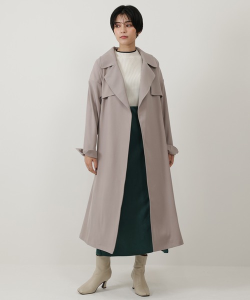 美品 THE ONITSUKA トレンチコート - メルカリ