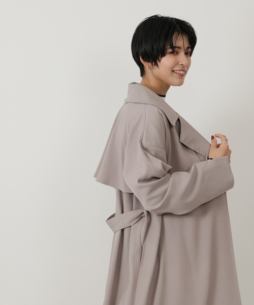 LOUISE ODIER(ルイーズオディール)の「合繊トレンチコート(トレンチコート・レディース・グレイッシュベージュ/ライトグレー/モカ・MEDIUM)」の14枚目の写真