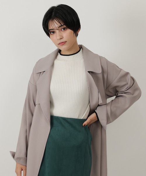 LOUISE ODIER(ルイーズオディール)の「合繊トレンチコート(トレンチコート・レディース・グレイッシュベージュ/ライトグレー/モカ・MEDIUM)」の17枚目の写真