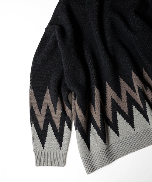 NUMBER (N)INE（ナンバーナイン）の「ZIGZAG JACQUARD CREWNECK