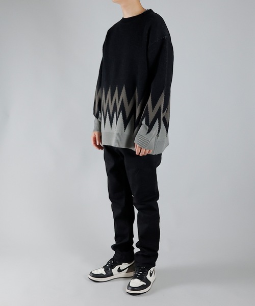 NUMBER (N)INE（ナンバーナイン）の「ZIGZAG JACQUARD CREWNECK