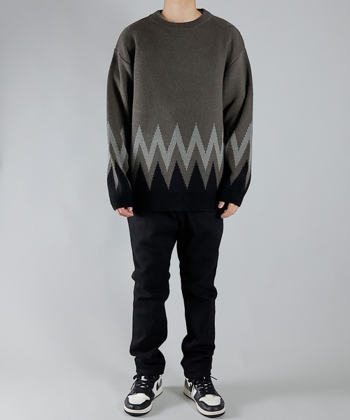 NUMBER (N)INE（ナンバーナイン）の「ZIGZAG JACQUARD CREWNECK