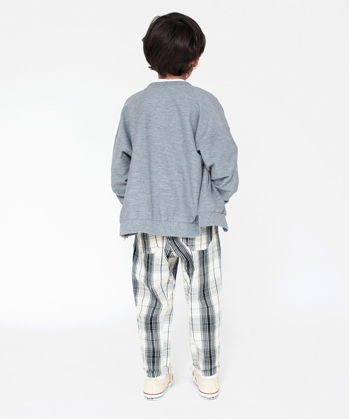 BRANSHES(ブランシェス)の「【ジップアップ】ジャケット(ノーカラージャケット・キッズ・ネイビー/杢グレー・100/110/160/140/150/120/130)」の5枚目の写真