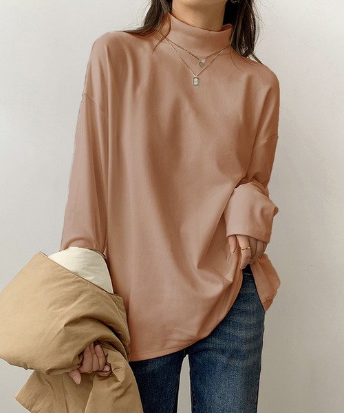 Girly Doll(ガーリードール)の「カットソー(Tシャツ/カットソー・レディース・ホワイト/ブラック/グレー/モカ・F)」の1枚目の写真