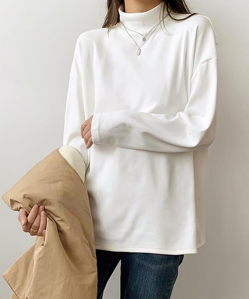 Girly Doll(ガーリードール)の「カットソー(Tシャツ/カットソー・レディース・ホワイト/ブラック/グレー/モカ・F)」の6枚目の写真