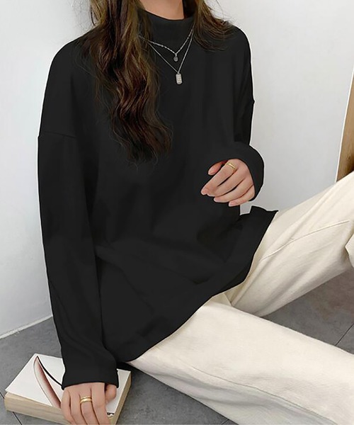 Girly Doll(ガーリードール)の「カットソー(Tシャツ/カットソー・レディース・ホワイト/ブラック/グレー/モカ・F)」の10枚目の写真