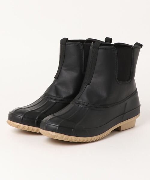 TopIsm(トップイズム)の「防水 サイドゴア ショートブーツ(ブーツ・メンズ・ブラック・25.5cm/26.5cm/27.0cm/26.0cm)」の1枚目の写真