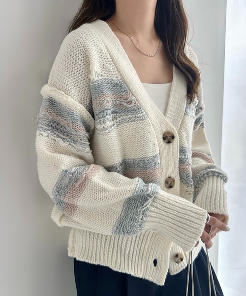 【中古】アロー aLORS ボレロ カーディガン ニット カシミヤ混 アイボリー /AE レディース アロー aLORS ボレロ カーディガン ニット カシミヤ混 アイボリー /AE